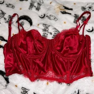 34 DD Red Victoria Secret Corset Bra
